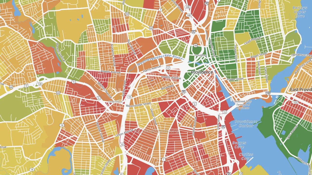 Federal Hill, Providence, RI Map of Murder Rates