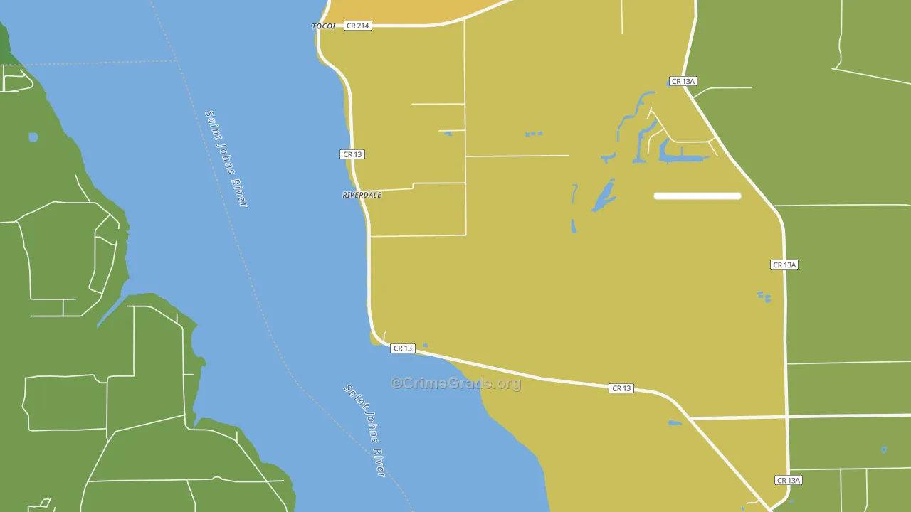Federal Point, FL Map of Murder Rates