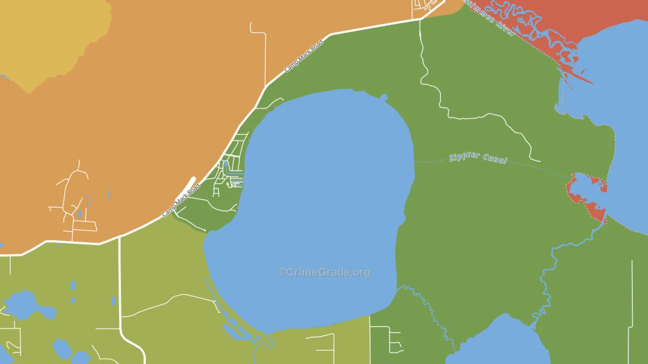 Fedhaven, FL Map of Murder Rates