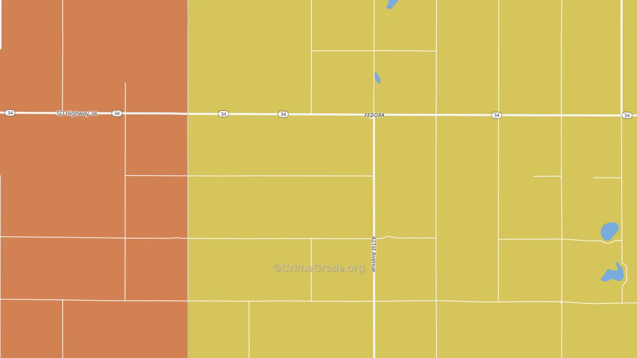 Fedora, SD Map of Murder Rates