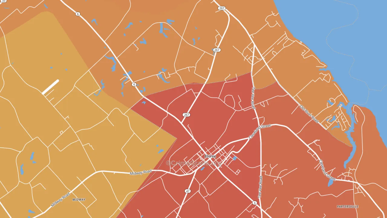 Felderville, SC Map of Murder Rates