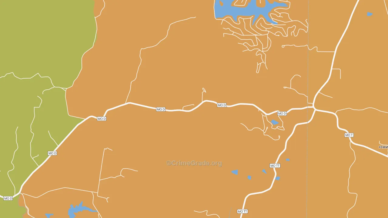Femme Osage, MO Map of Murder Rates