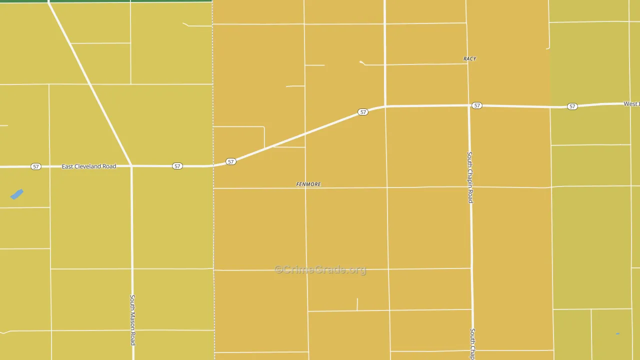 Fenmore, MI Map of Murder Rates