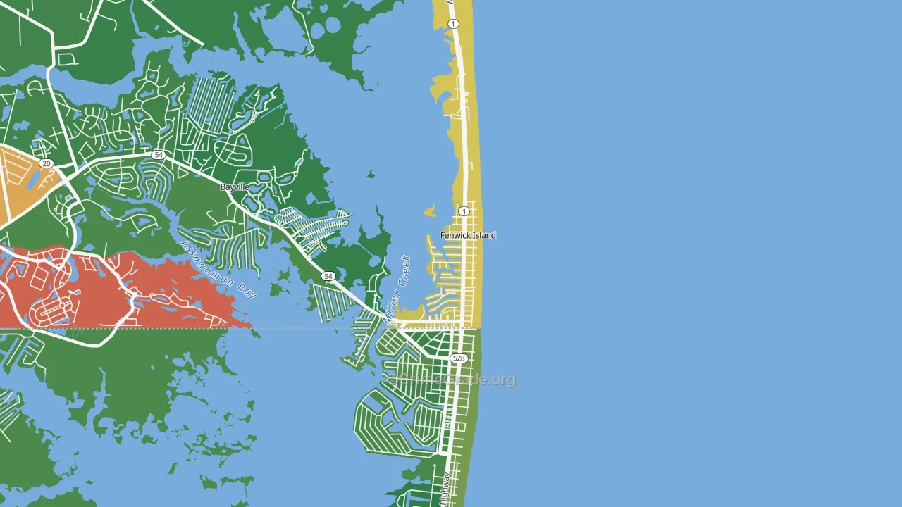 Fenwick Island, DE Map of Murder Rates