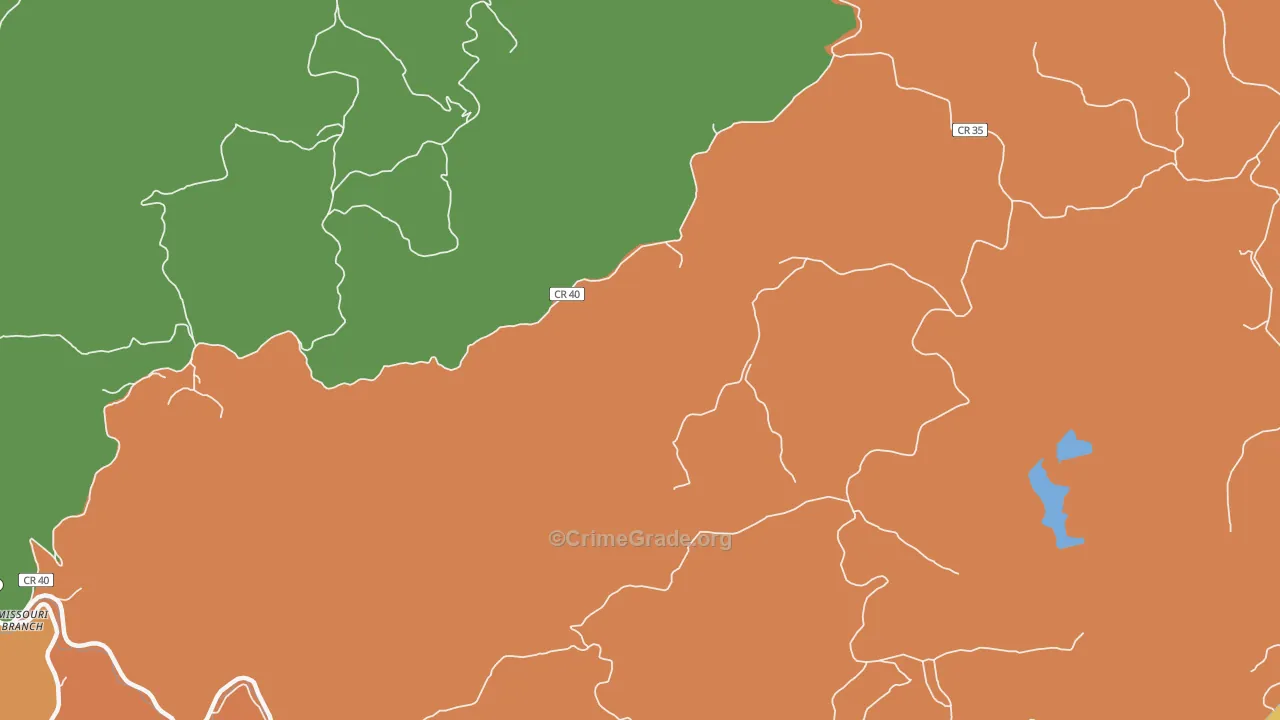 Ferguson, WV Map of Murder Rates