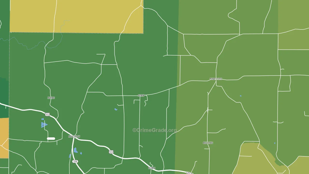 Fern, PA Map of Murder Rates