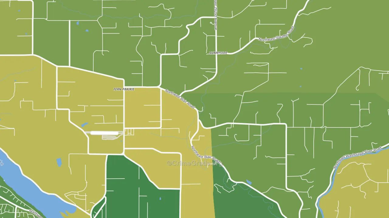 Fern Prairie, WA Map of Murder Rates