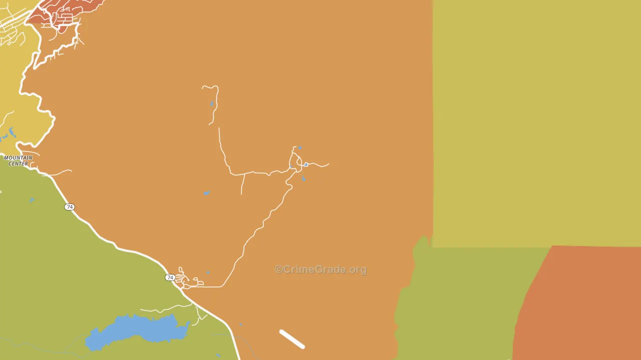 Fern Valley, CA Map of Murder Rates