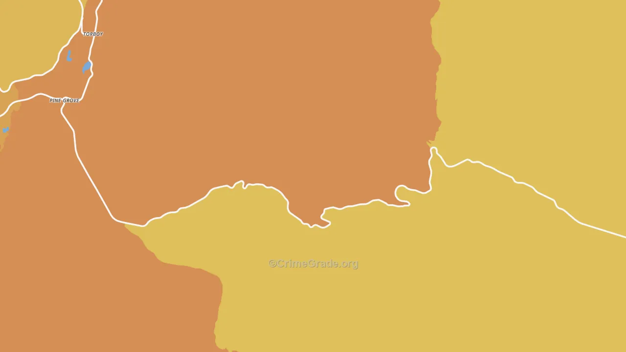 Ferry County, WA Map of Murder Rates