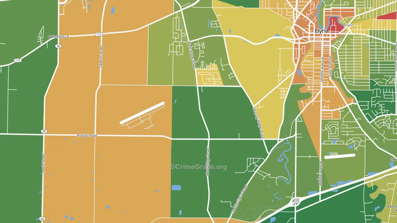Fields, OH Map of Murder Rates