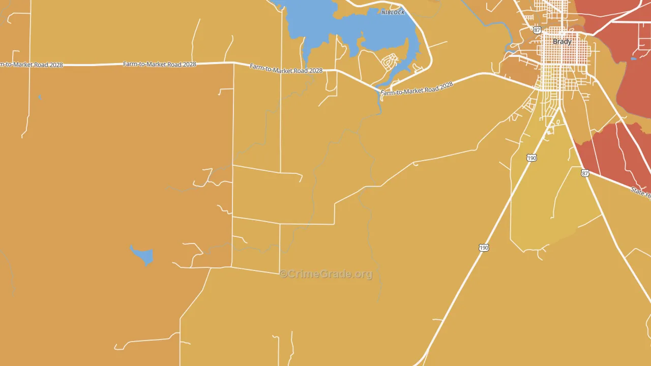Fife, TX Map of Murder Rates