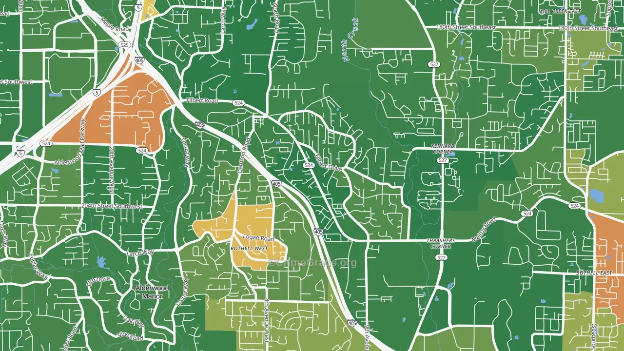 Filbert-Winesap, Bothell West, WA Map of Murder Rates