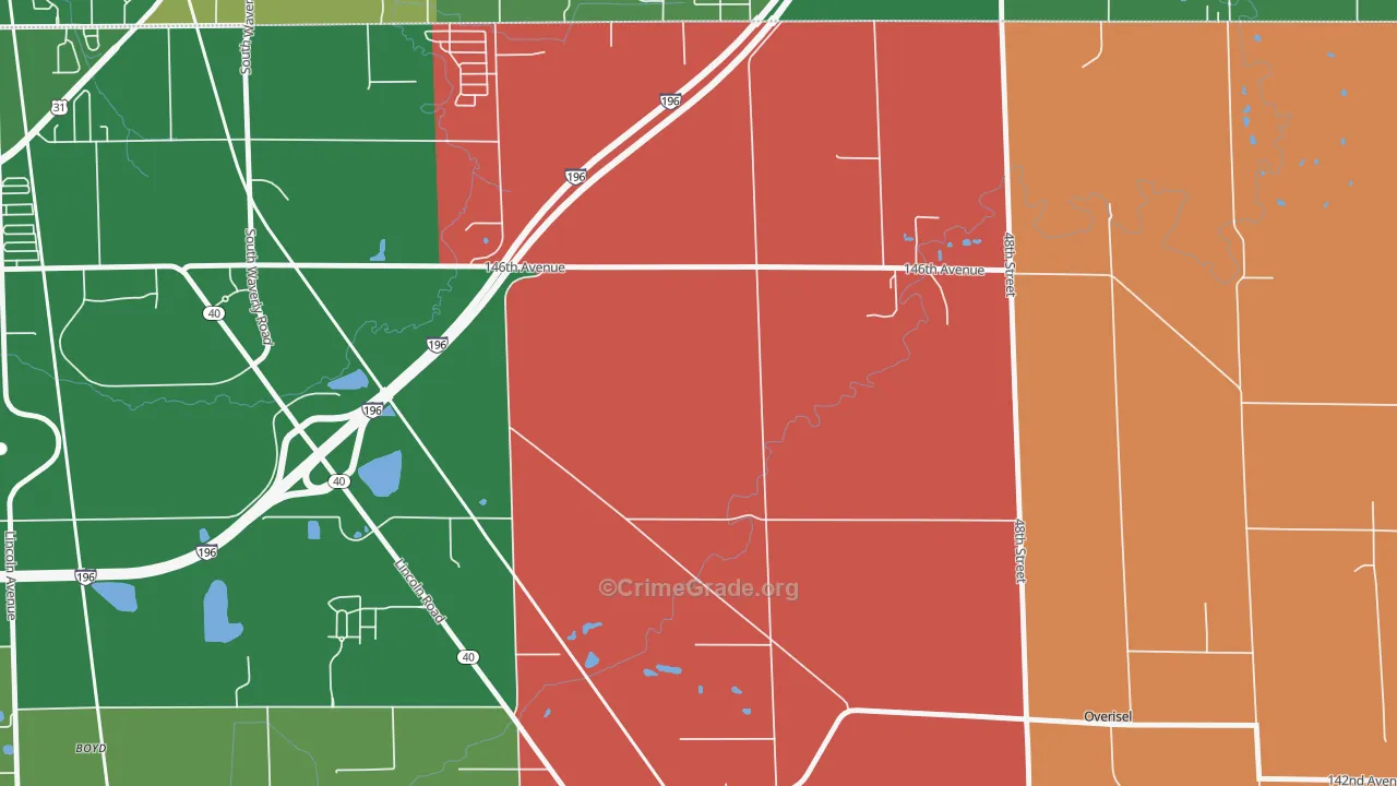 Fillmore, MI Map of Murder Rates
