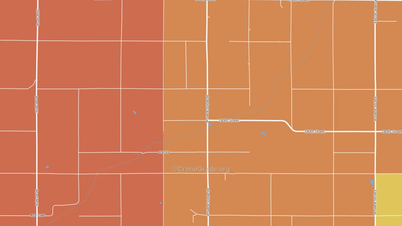 Fiscus, IA Map of Murder Rates