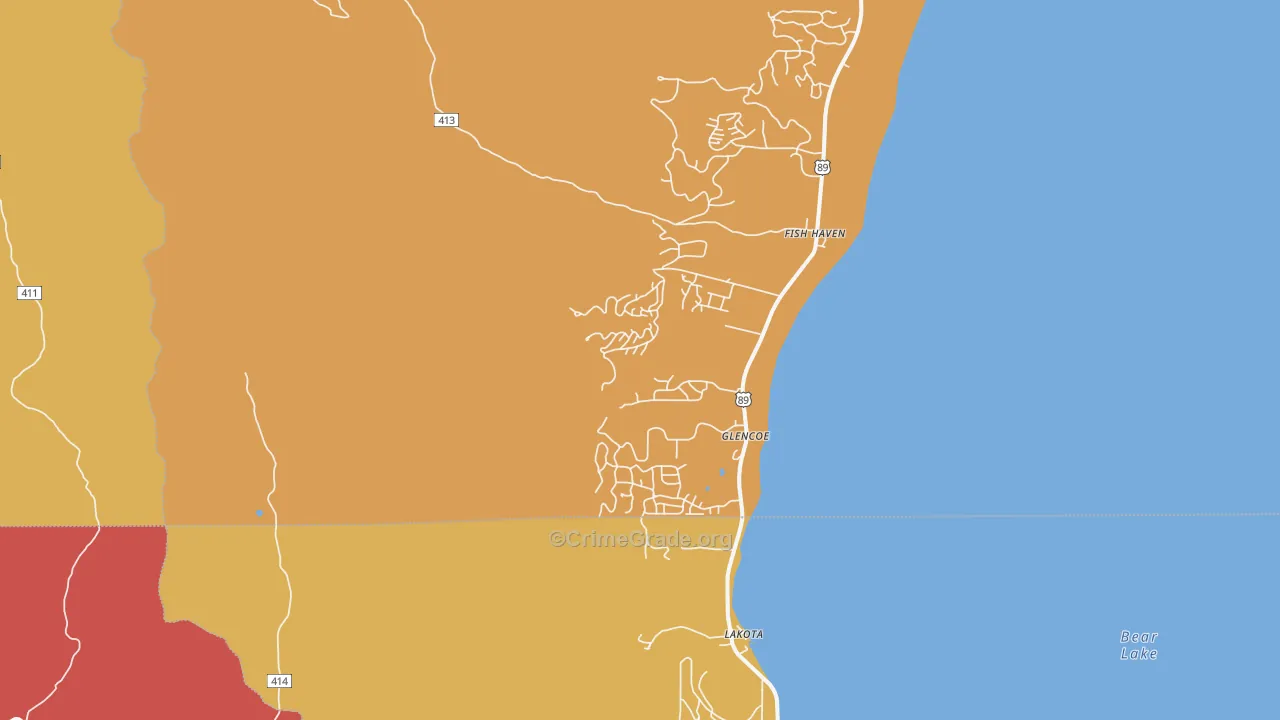 Fish Haven, ID Map of Murder Rates