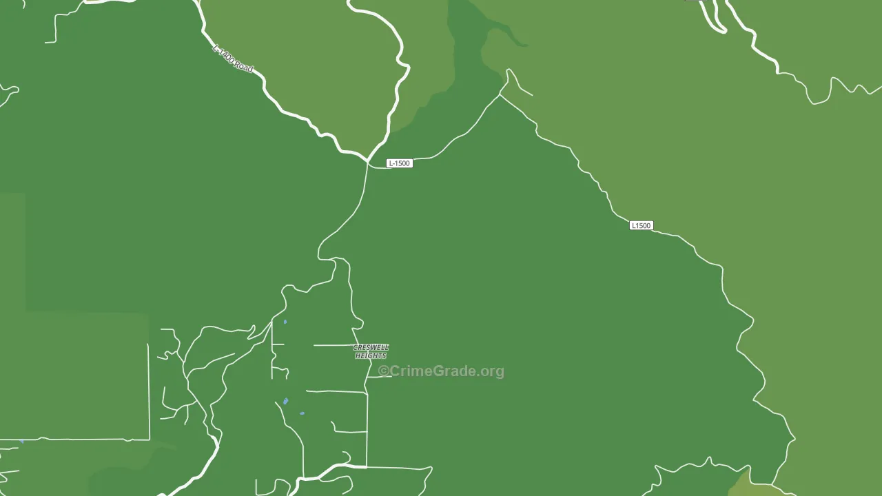 Fisher, WA Map of Murder Rates