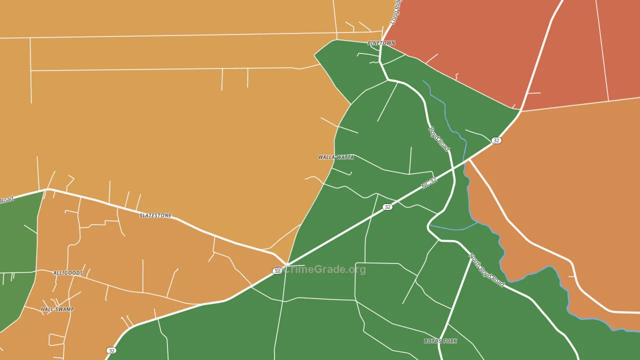 Five Points, NC Map of Murder Rates