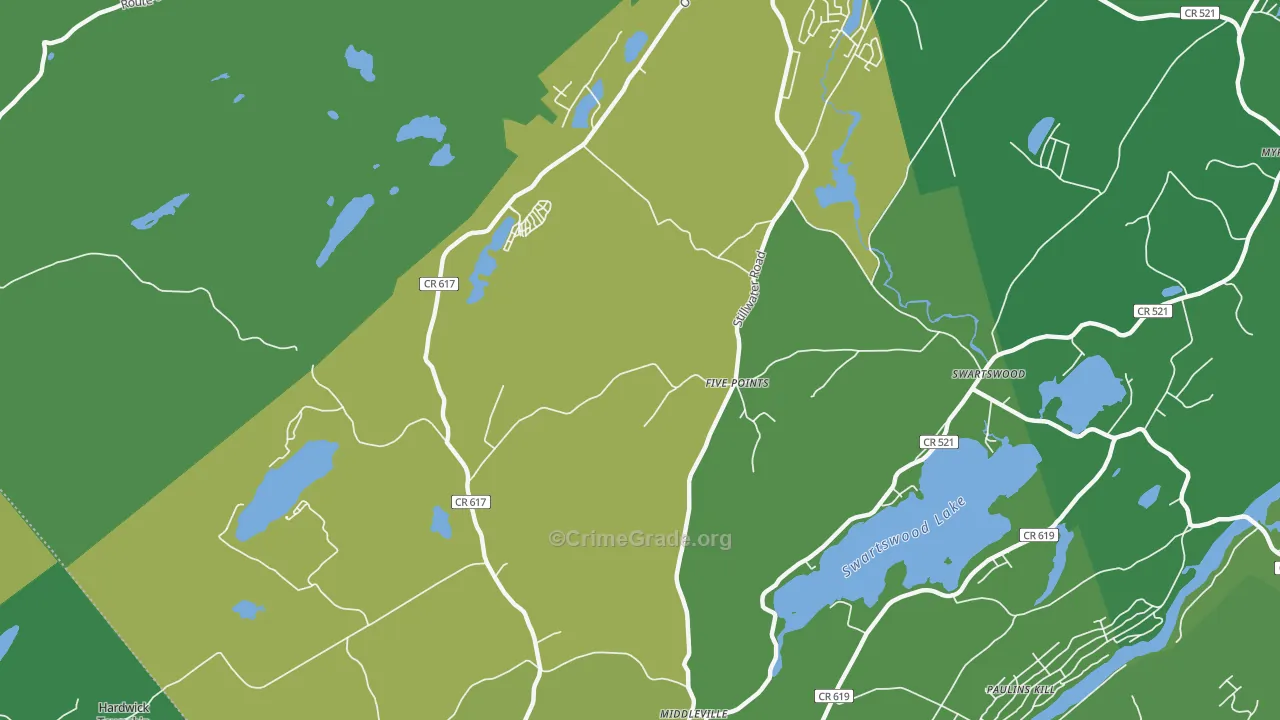 Five Points, NJ Map of Murder Rates