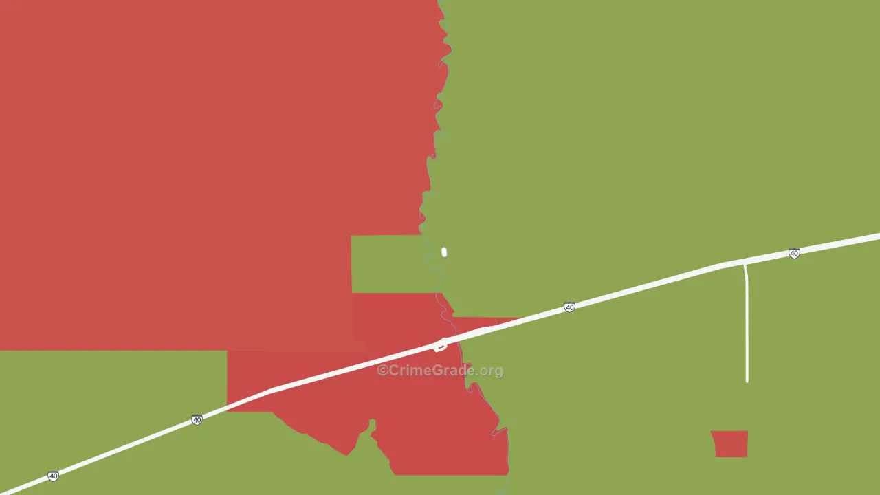Five Points, NM Map of Murder Rates