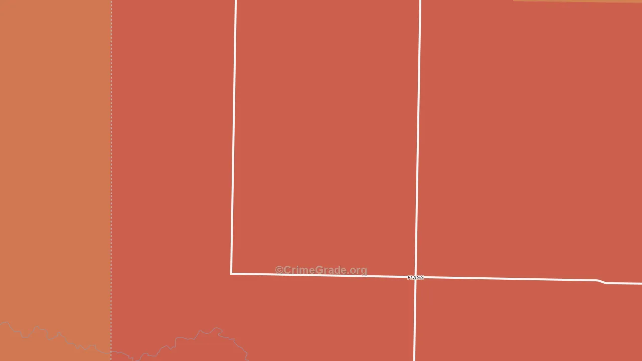 Flagg, TX Map of Murder Rates