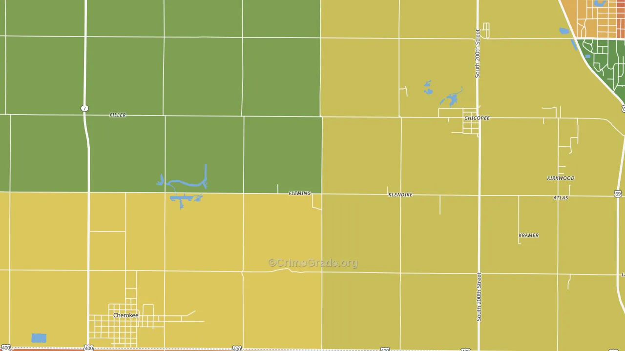 Fleming, KS Map of Murder Rates
