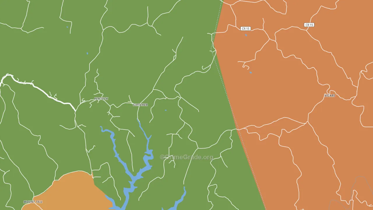 Fletcher, WV Map of Murder Rates