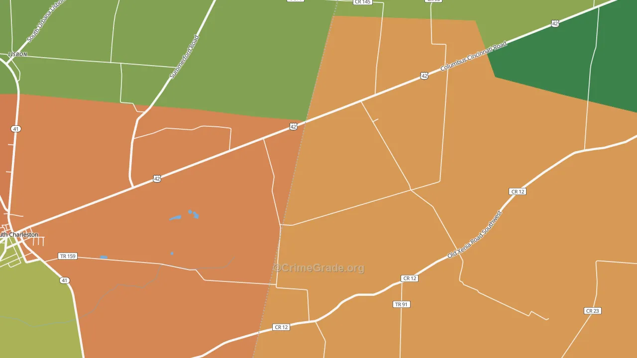 Florence, OH Map of Murder Rates