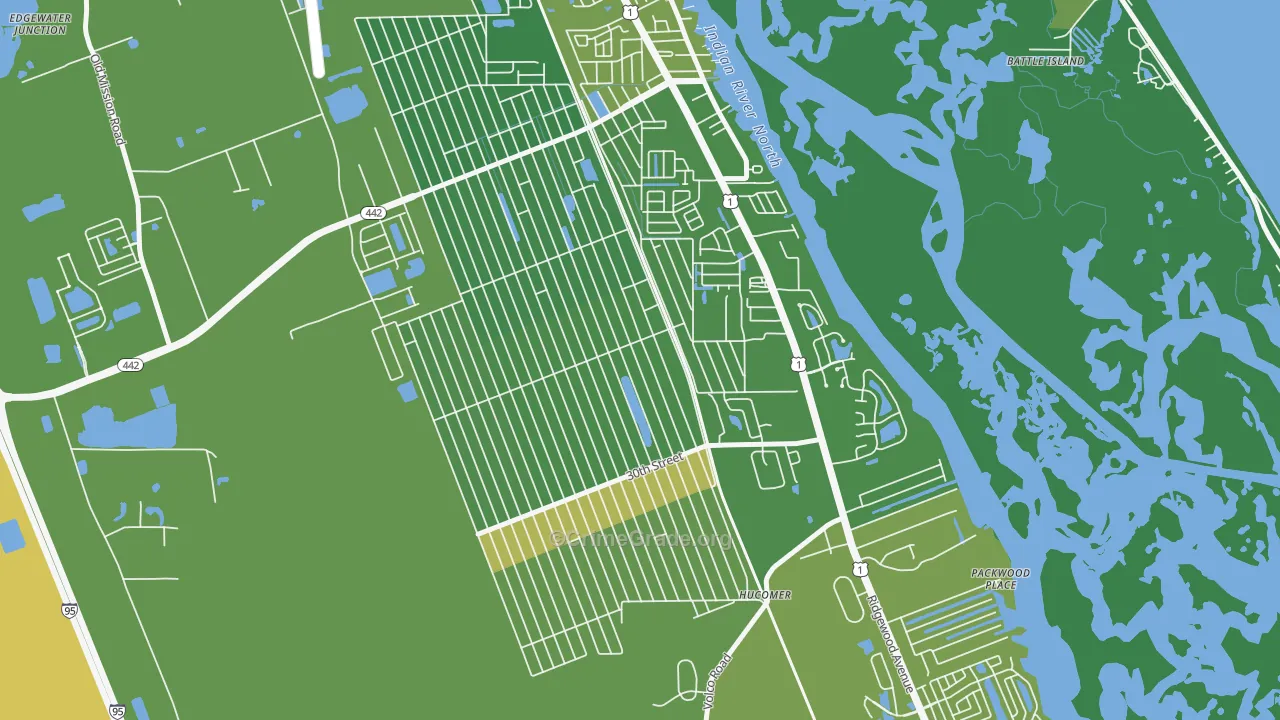 Florida Shores, Edgewater, FL Map of Murder Rates