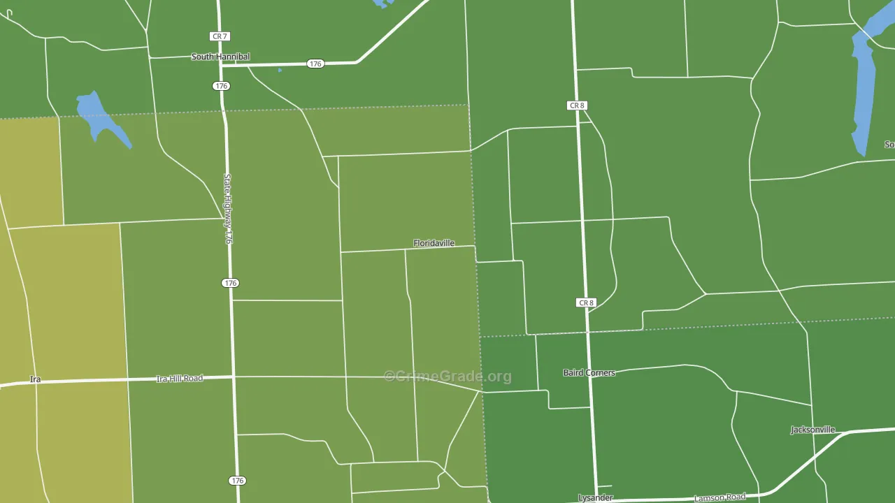 Floridaville, NY Map of Murder Rates