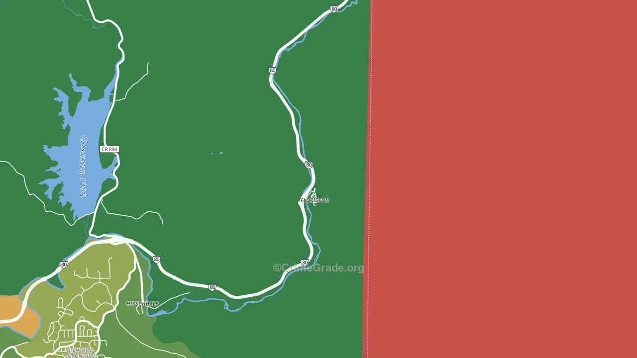 Floriston, CA Map of Murder Rates