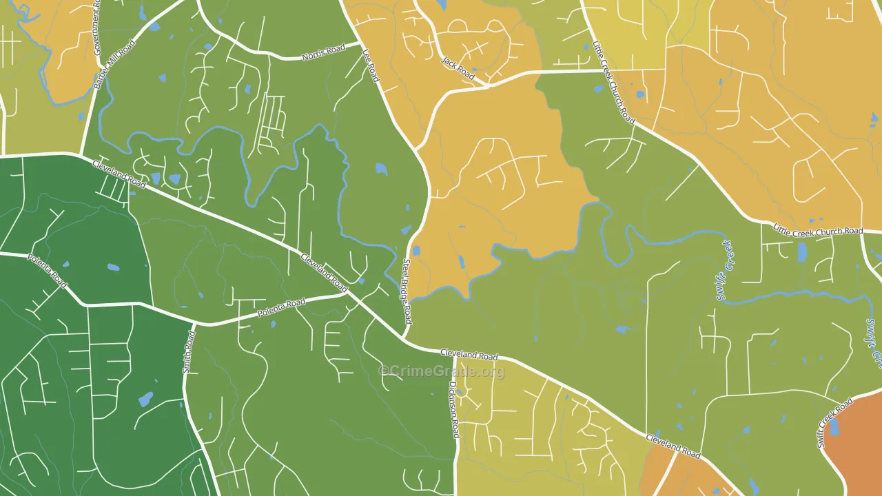 Flowers, NC Map of Murder Rates
