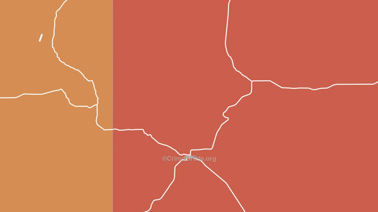Folsom, NM Map of Murder Rates