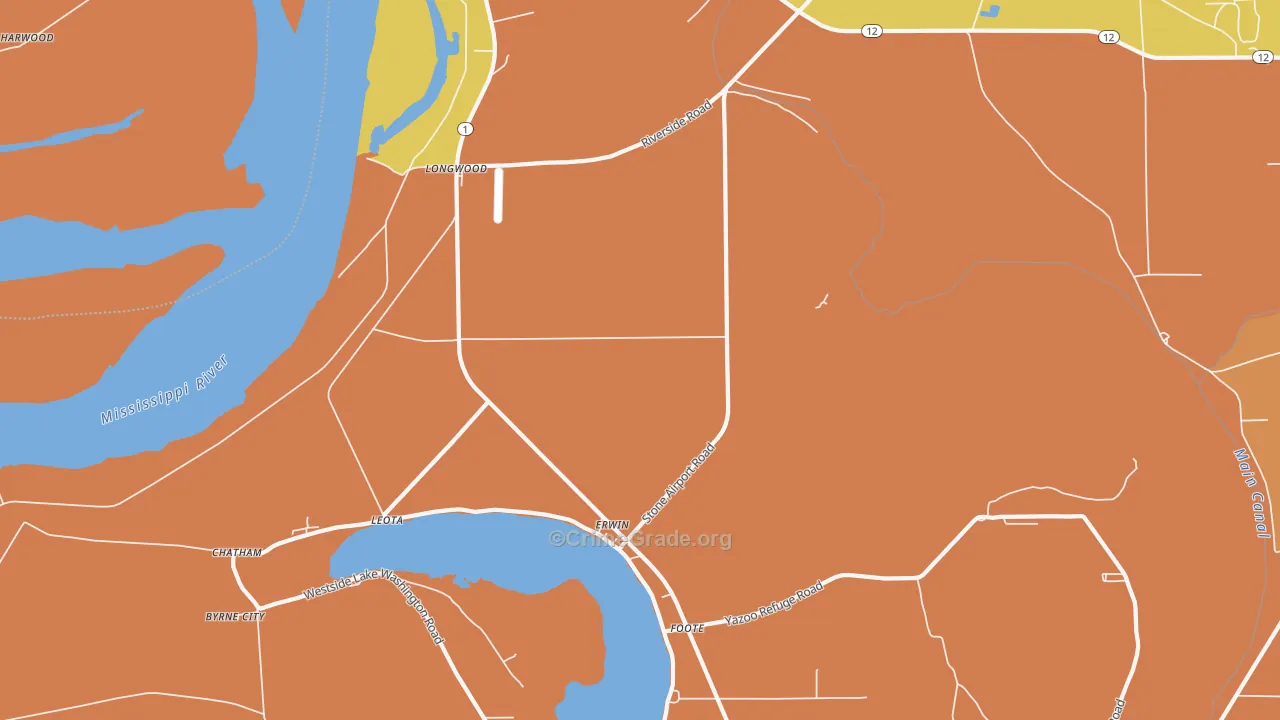 Foote, MS Map of Murder Rates