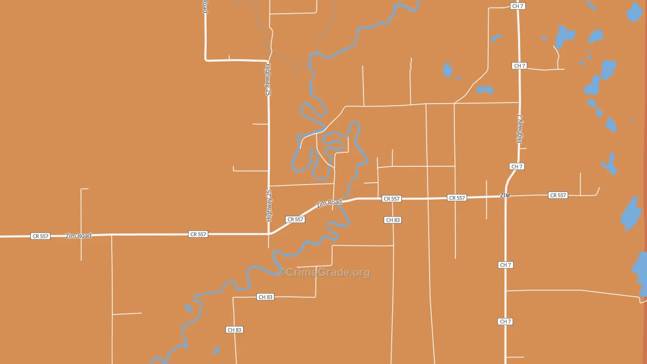 Forbes, MN Map of Murder Rates