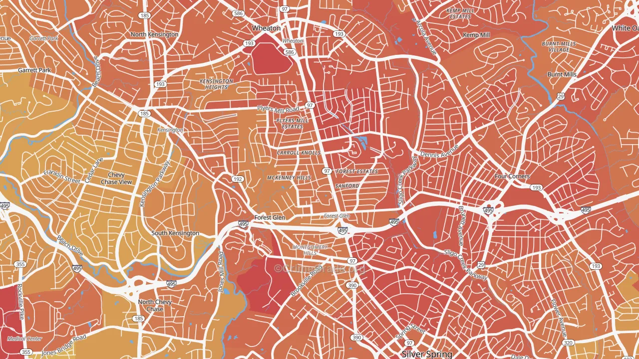 Forest Glen, Silver Spring, MD Map of Murder Rates