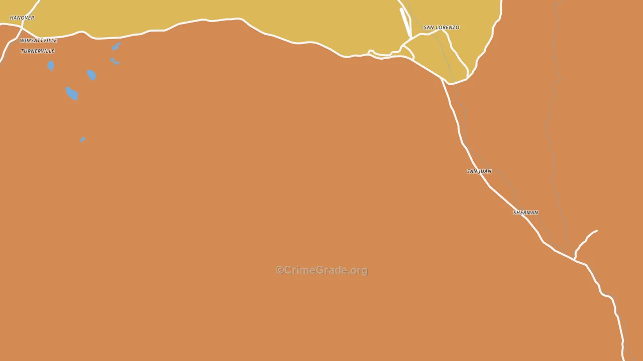 Fort Bayard, NM Map of Murder Rates