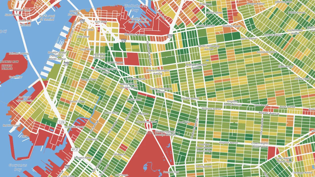 Fort Green, Brooklyn, NY Map of Murder Rates