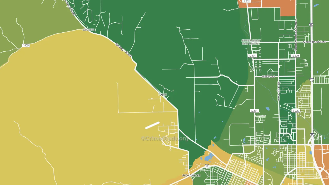 Fort Harrison, MT Map of Murder Rates