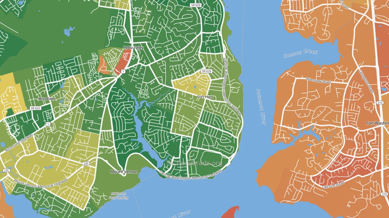 Fort Hunt, VA Map of Murder Rates