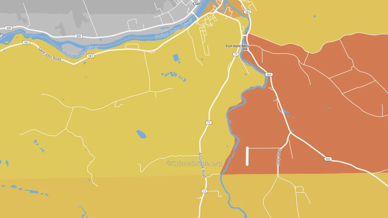 Fort Kent Village, ME Map of Murder Rates