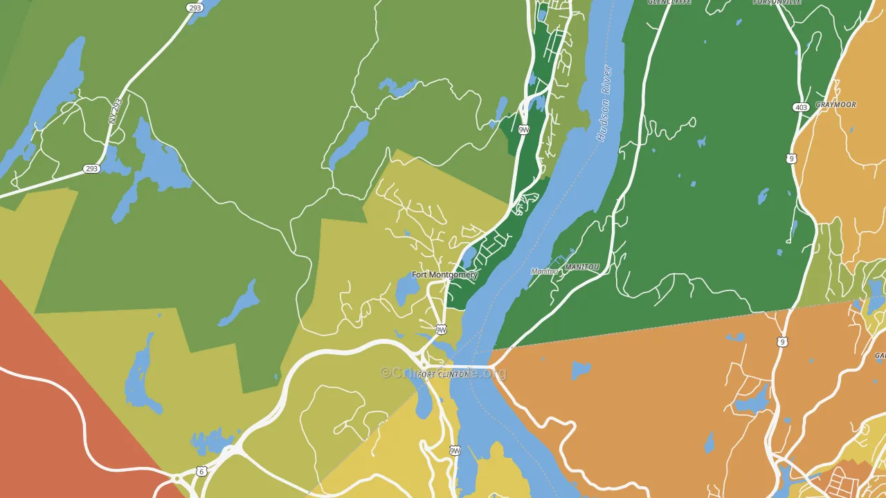 Fort Montgomery, NY Map of Murder Rates