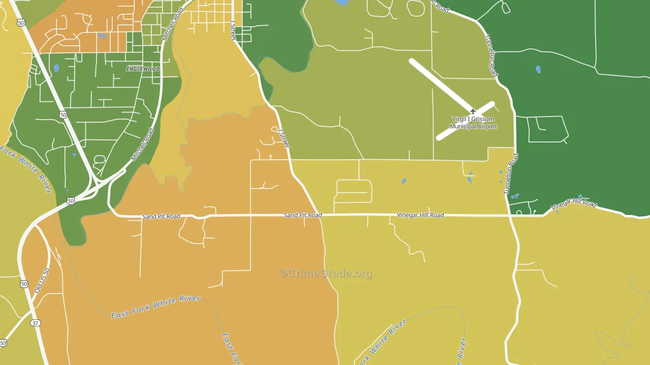 Fort Ritner, IN Map of Murder Rates