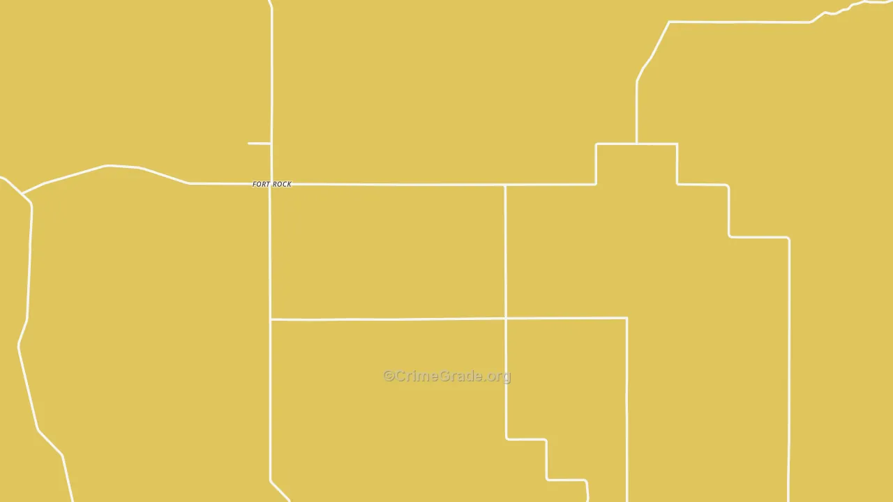 Fort Rock, OR Map of Murder Rates