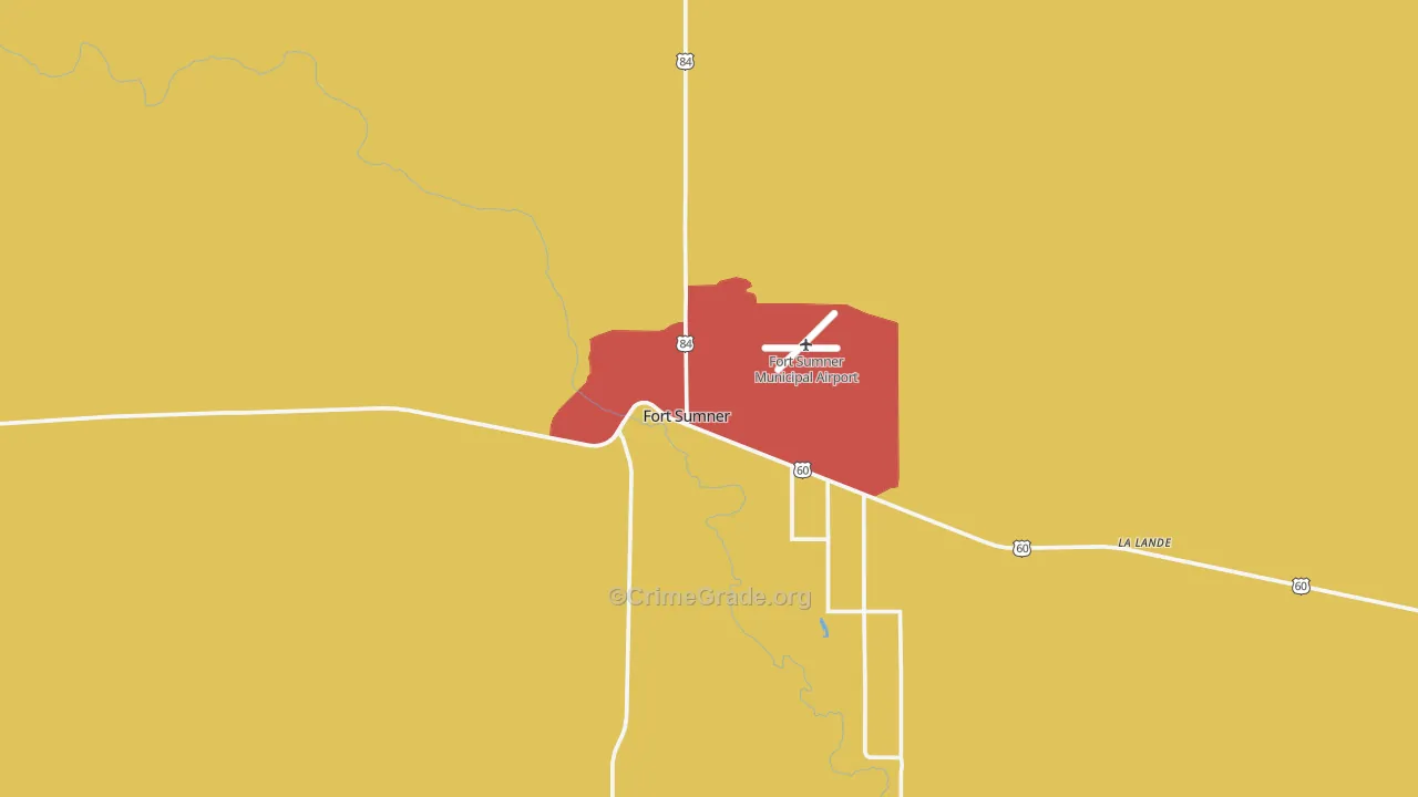 Fort Sumner, NM Map of Murder Rates