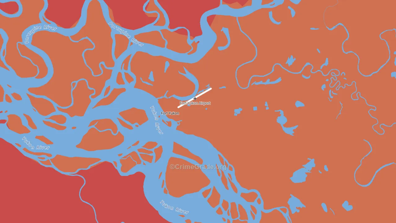 Fort Yukon, AK Map of Murder Rates