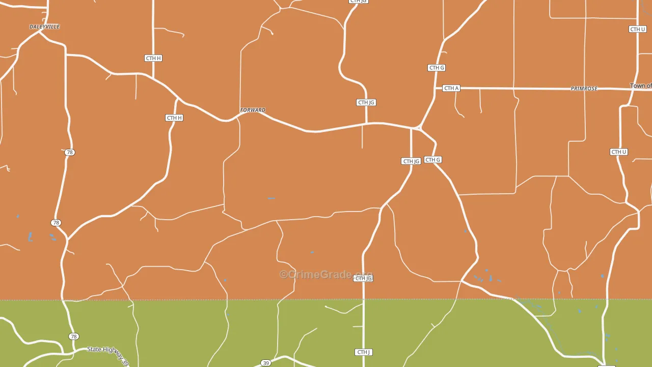Forward, WI Map of Murder Rates