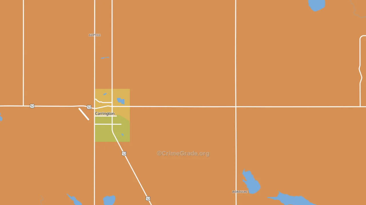 Foster County, ND Map of Murder Rates