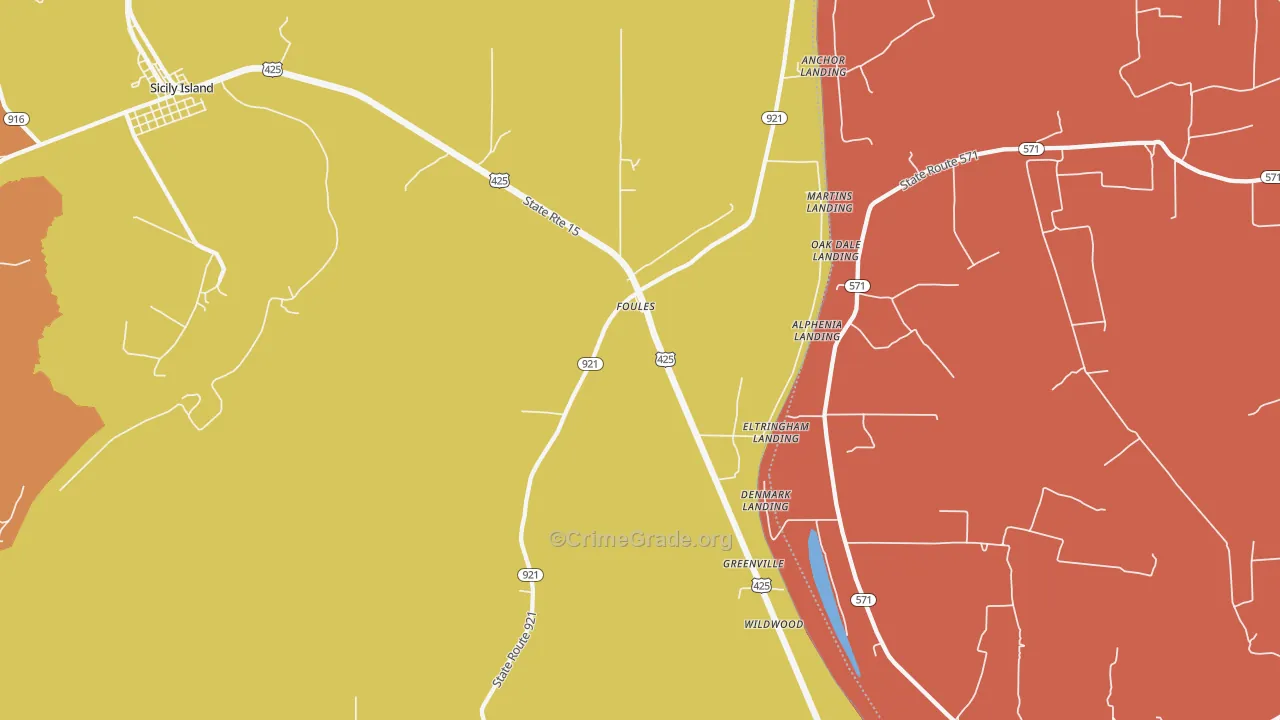 Foules, LA Map of Murder Rates