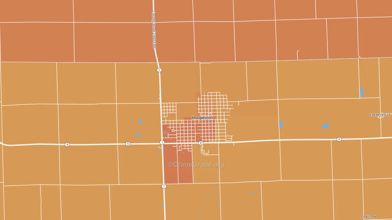 Fountain Creek, IL Map of Murder Rates