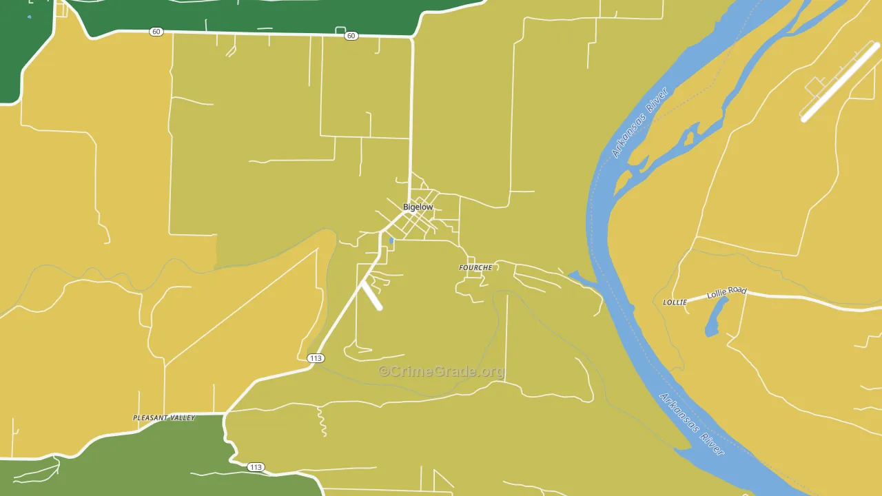 Fourche, AR Map of Murder Rates